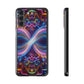 "Neon Infinity Bliss" Infinity Patterns Art Polycarbonate Phone Case