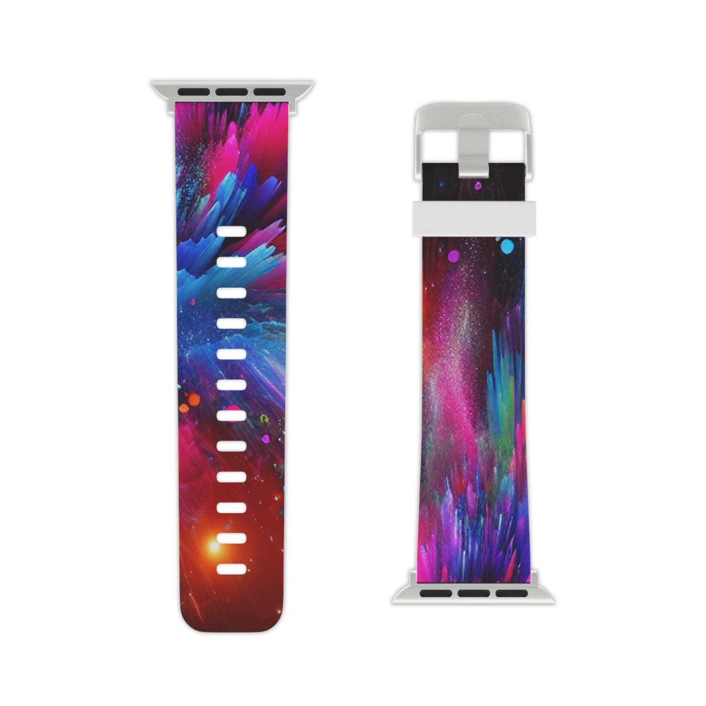"Neon Wave Surfing" - Trippy Infinity Patterns Iwatch Band