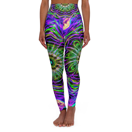 "Neon Infinity Indulgence" - Trippy Infinity Patterns Leggings