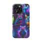 Neon Owlfection. Neon Owls Premium Art Magsafe Magnet Tough IPhone 13 14 15 Pro Plus Max and Mini in Matte and Glossy Phone cases