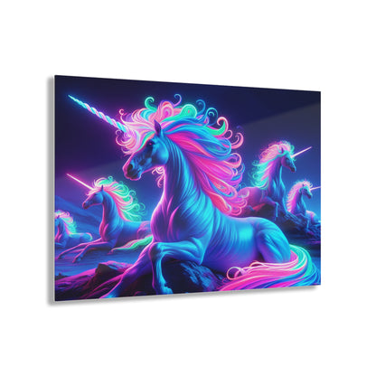 "Rainbow Mania" NEON Unocrons Art 1/4" Glossy Acrylic Art