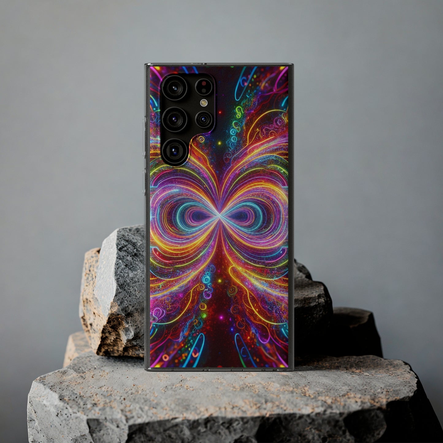 Neon Infinity Vortex Infinity Patterns Art Polycarbonate Phone Case