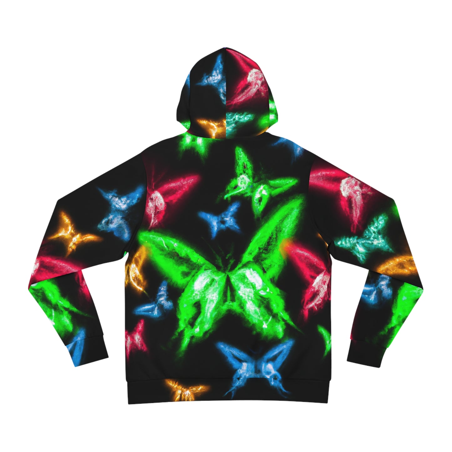 Neon Symphony - Butterflies AOP Hoodie