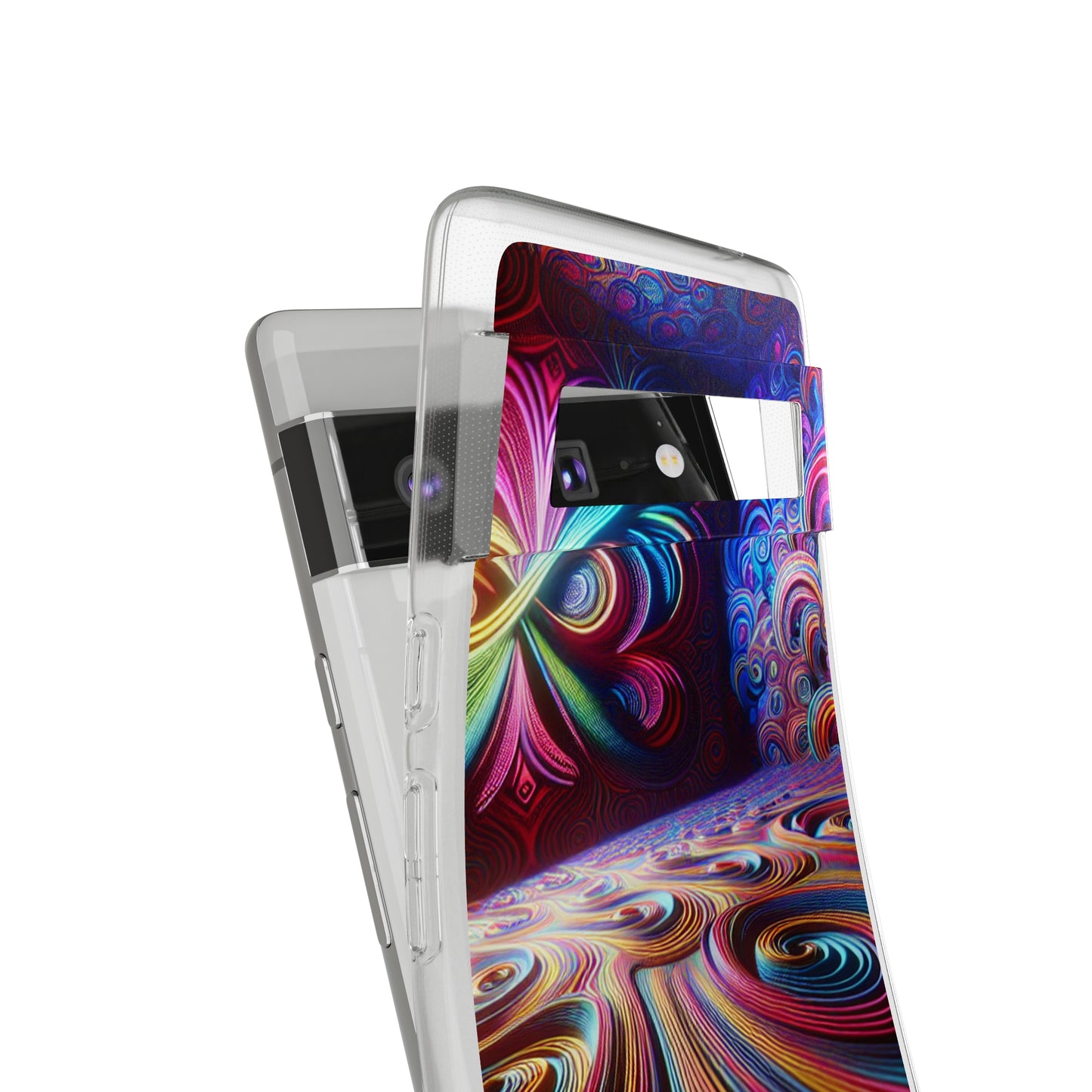 Vibin' Neon Infinity. Infinity Patterns Art Polycarbonate Phone Case