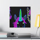 Vibrant Neon Magic. NEON Unicorns Art Canvas