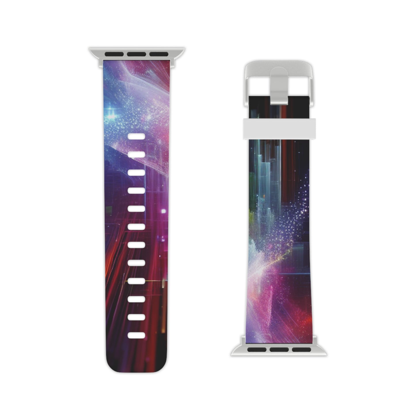 Electric Kaleidoscope - Trippy Infinity Patterns Iwatch Band