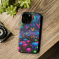 Neon Fruition Neon Butterflies and Mushrooms Premium Art Magsafe Magnet Tough IPhone 13 14 15 Pro Plus Max and Mini in Matte and Glossy Phone cases