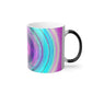 Rafaelo di Greco Trippy Infinity Patterns  11oz Color Morphing Mug