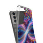 "Neon Infinity Bliss" Infinity Patterns Art Polycarbonate Phone Case