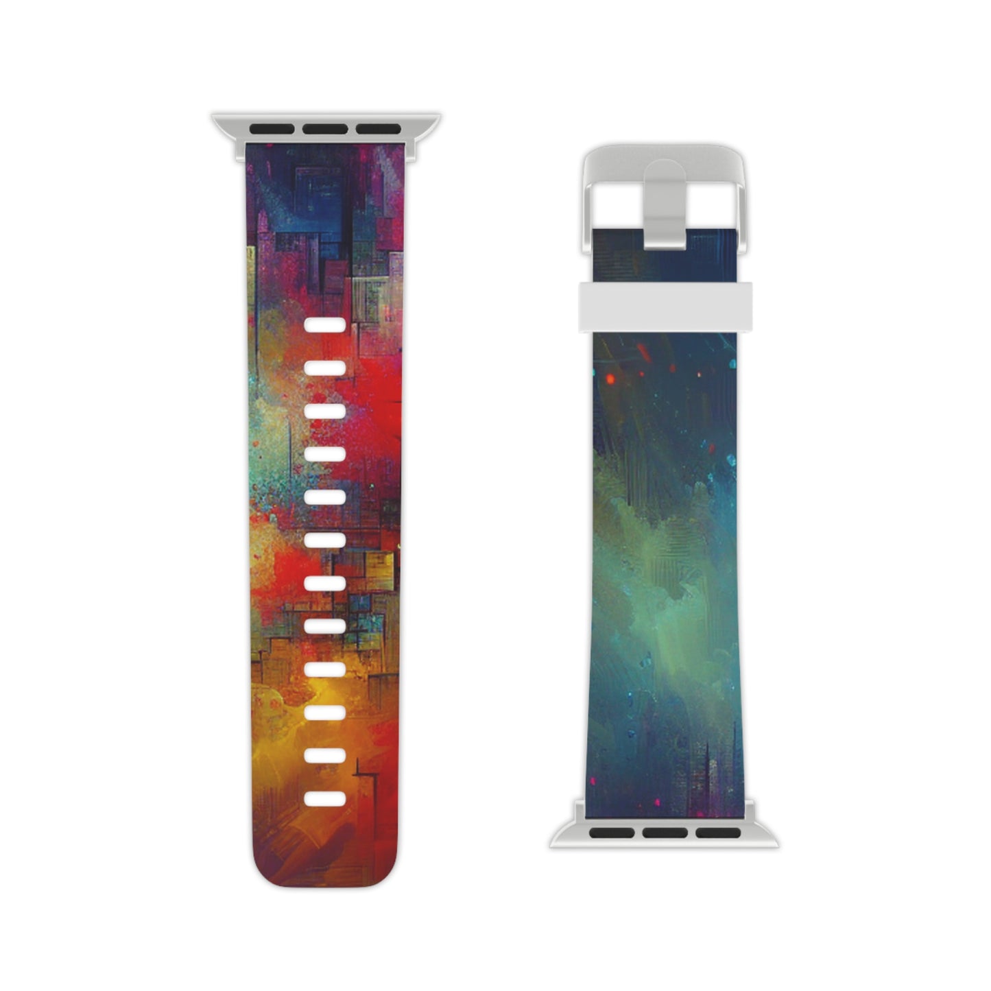 "Neon Transcendence" - Trippy Infinity Patterns Iwatch Band
