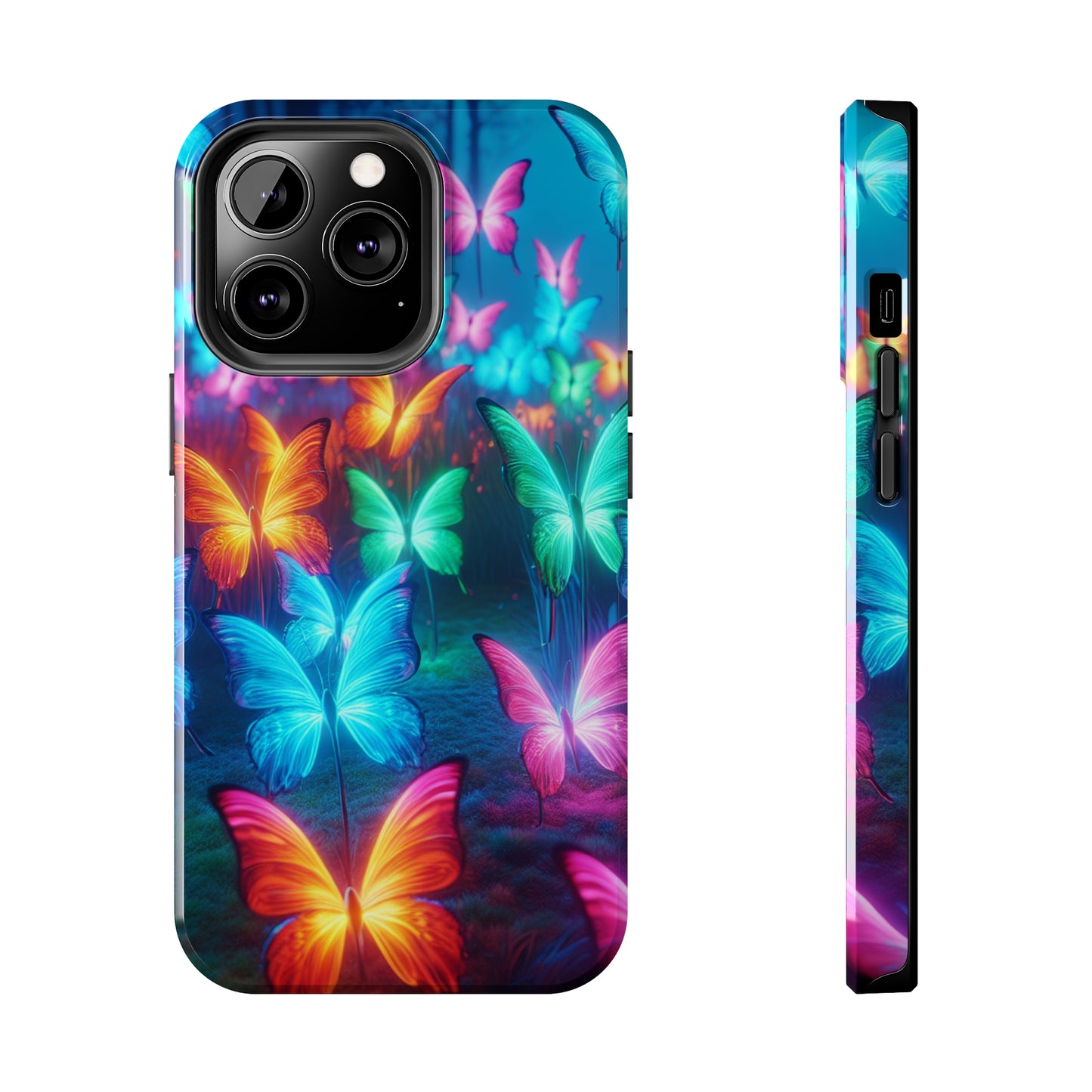 Neon Whispers. NEON Butterflies Tough Phone Case