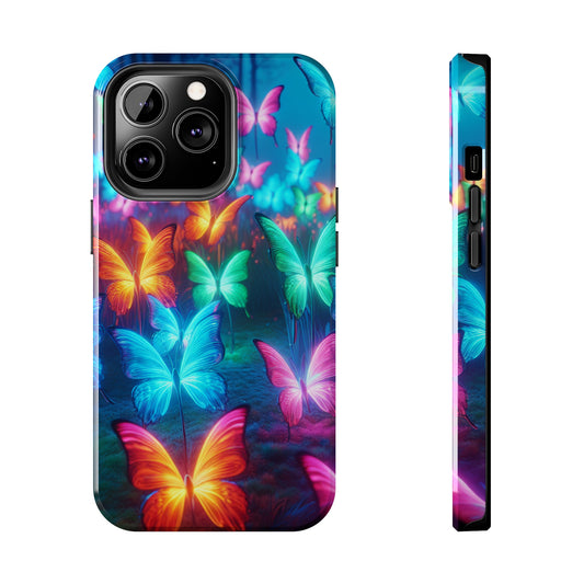 Neon Whispers. NEON Butterflies Tough Phone Case