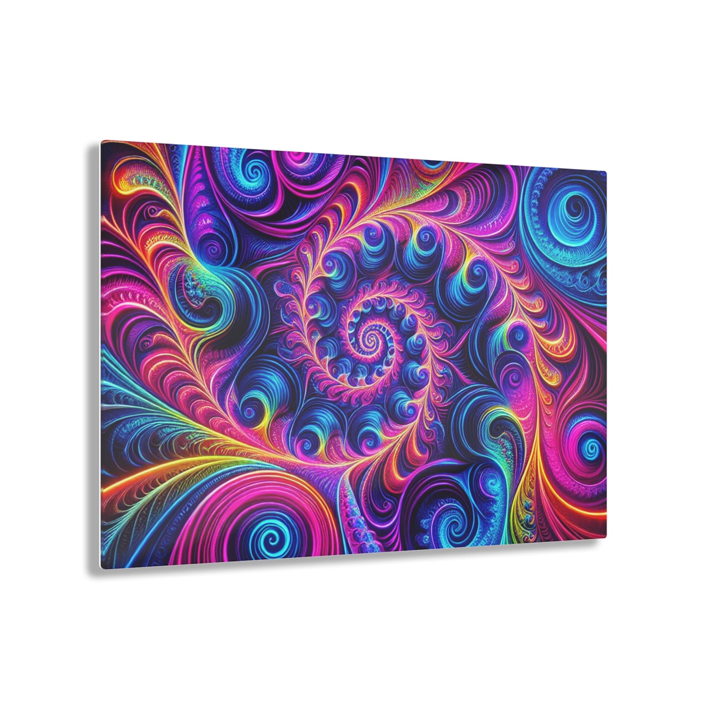 "Infinite Vibrance" Trippy infity Pattern 1/4" Glossy Acrylic Art