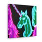 'Unicorns of the Electric Rainbow' NEON Unicorns Art Canvas