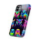 "Nocturnal Neon Glow" NEON Owls Tough Phone Case
