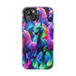 Neon Magic Skies - Unicorn Gang. Neon Unicorns Premium Art Magsafe Magnet Tough IPhone 13 14 15 Pro Plus Max and Mini in Matte and Glossy Phone cases