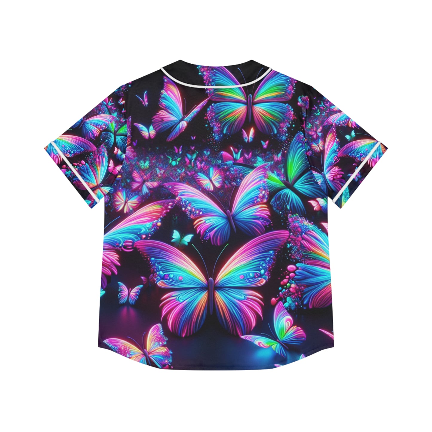 Neon Dreamscape Butterflies Neon Butterflies Womans Jersey