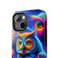 Neon Night Owls. NEON Owls Tough Phone Case