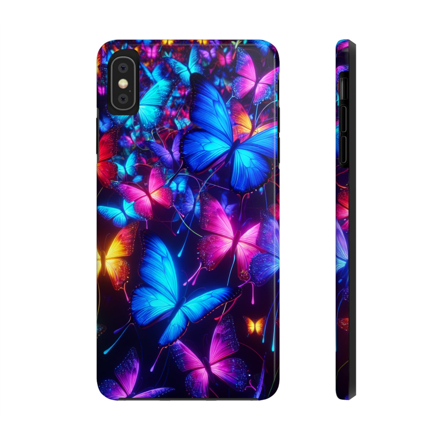 'Metamorphic Brilliance' NEON Butterflies Tough Phone Case