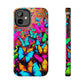 "Neonardie's Dreamscape" NEON Butterflies Tough Phone Case