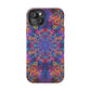 Vibrant Infinity Aurora. Neon Trippy Infinity Patterns Premium Art Magsafe Magnet Tough IPhone 13 14 15 Pro Plus Max and Mini in Matte and Glossy Phone cases