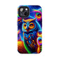 Neon Night Owls. NEON Owls Tough Phone Case