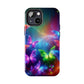 "Glow of the Luminous Butterflies" NEON Butterflies Tough Phone Case