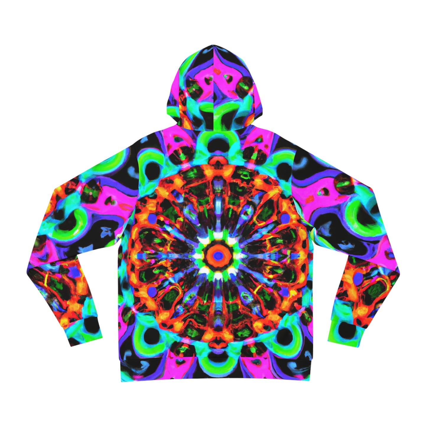Electric Labyrinth Latitude -Trippy Infinity Patterns AOP Hoodie