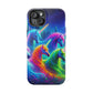 "Vibrant Neon Unicorn Rainbow" Neon Unicorns Premium Art Magsafe Magnet Tough IPhone 13 14 15 Pro Plus Max and Mini in Matte and Glossy Phone cases