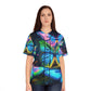 Neon Butterfly Glowscape Neon Butterflies Womans Jersey