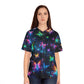"Butterfly Fluorescence" Neon Butterflies Womans Jersey