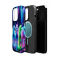 Neon Unicorn Pods. Neon Unicorns Premium Art Magsafe Magnet Tough IPhone 13 14 15 Pro Plus Max and Mini in Matte and Glossy Phone cases