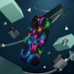 'Euphoria in Neon Flight' Neon Butterflies Premium Art Magsafe Magnet Tough IPhone 13 14 15 Pro Plus Max and Mini in Matte and Glossy Phone cases