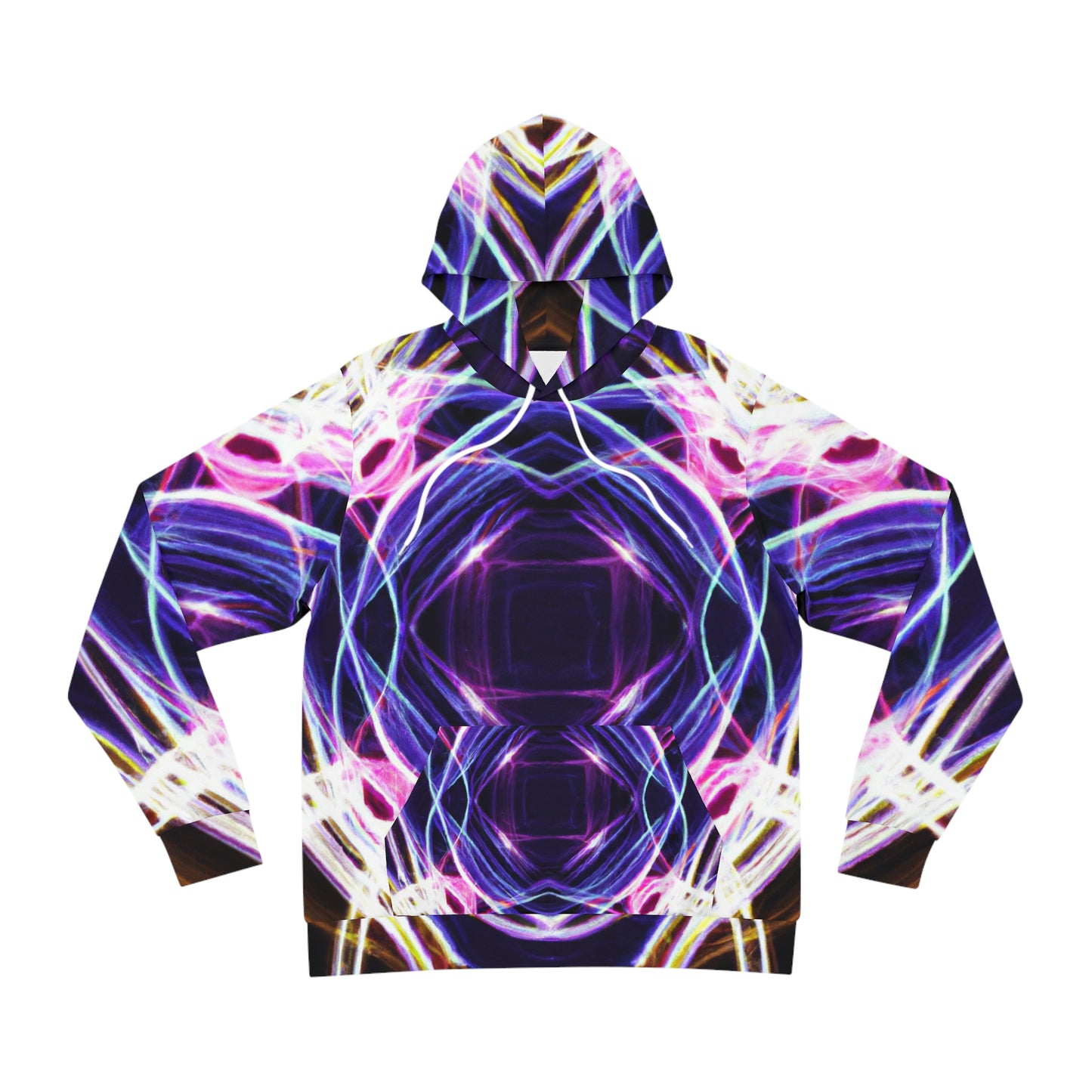 Neon Mystique of Infinity. -Trippy Infinity Patterns AOP Hoodie