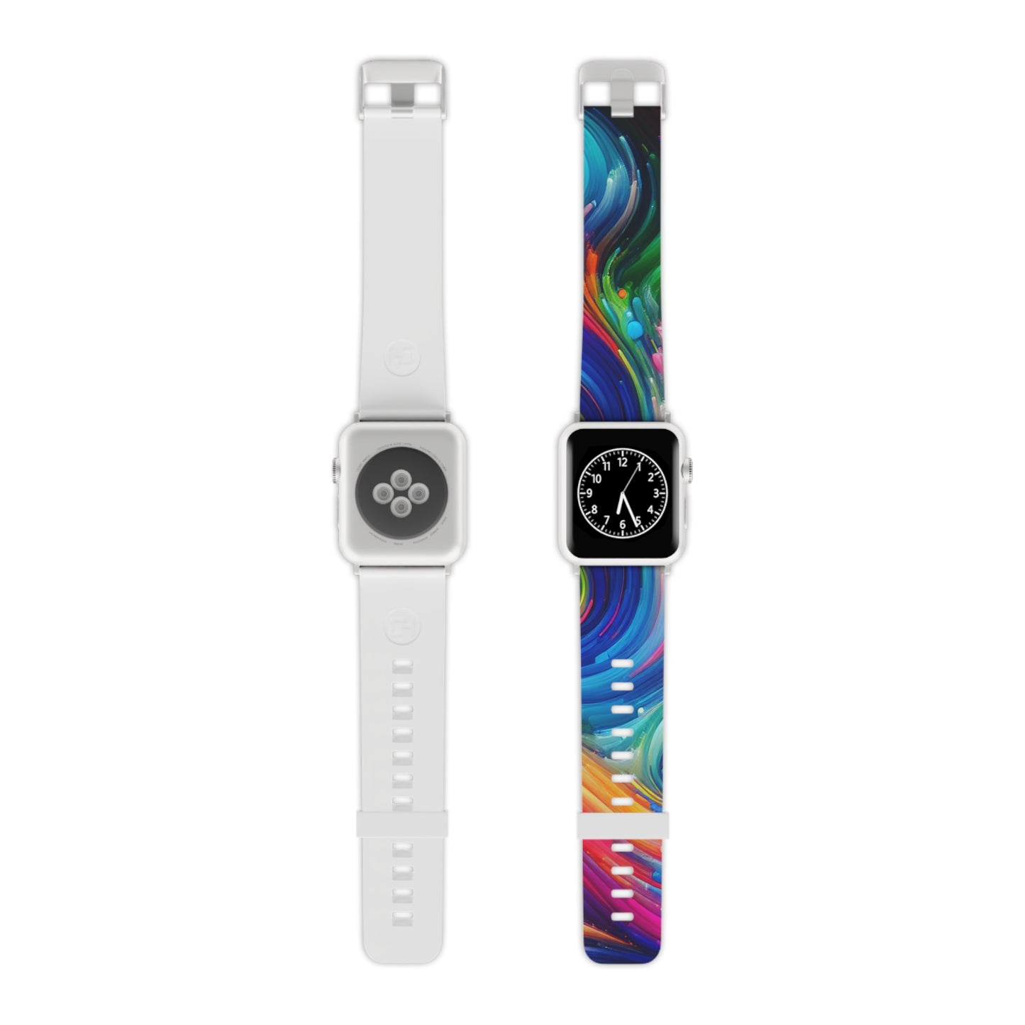 Neon Data Vortex - Trippy Infinity Patterns Iwatch Band