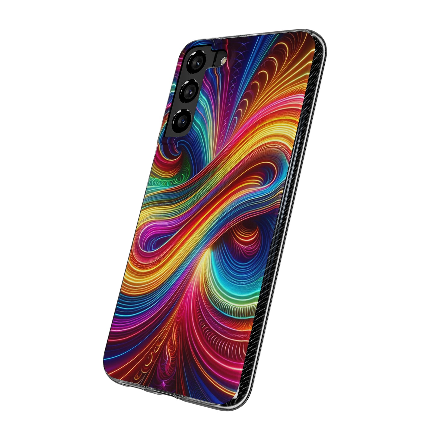 Neon Infinity Vortex Infinity Patterns Art Polycarbonate Phone Case