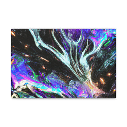 Interdimensional Fantasia. Trippy Infinity Patterns Art Canvas