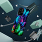 Neon Flutter Symphony Neon Butterflies Premium Art Magsafe Magnet Tough IPhone 13 14 15 Pro Plus Max and Mini in Matte and Glossy Phone cases