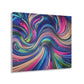 "Infinite Parallax of Neon Hues" Trippy infinity Pattern 1/4" Glossy Acrylic Art
