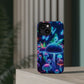 Neon Glitterbug Heaven. Neon Butterflies and Mushrooms Premium Art Magsafe Magnet Tough IPhone 13 14 15 Pro Plus Max and Mini in Matte and Glossy Phone cases