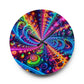 "Infinite Neon Reflection" Infinity Patterns Art Acrylic Clock