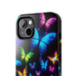 "Electric Flutterby Glow" NEON Butterflies Tough Phone Case