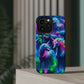 Vivid Dreamscape of Neon Unicorns Neon Unicorns Premium Art Magsafe Magnet Tough IPhone 13 14 15 Pro Plus Max and Mini in Matte and Glossy Phone cases