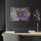 Neon Infinity Fantasia. Trippy infity Pattern 1/4" Glossy Acrylic Art
