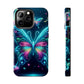 "Neon Butterfly Glo-Rama" NEON Butterflies Tough Phone Case Iphone 6 7 8 9 10 11 12 13 14 SE X XR XS Pro Max Mini Plus