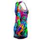 Neon Nocturnal Choir Neon Owls Racerback Dress