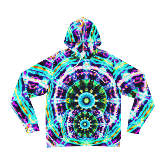 "Chaotic Luminescence" -Trippy Infity Patterns AOP Hoodie