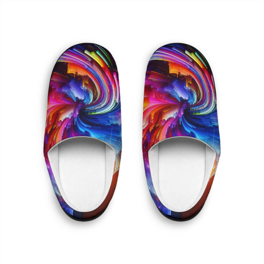 Federigo Gentile - Trippy Infity Patterns Men's Indoor Slippers
