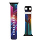 Neon Dreamscape of the Future. - Trippy Infinity Patterns Iwatch Band