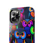 Neon Gloowls. NEON Owls Tough Phone Case